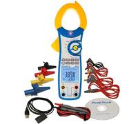 PeakTech 1660 - Pince de Courant Efficace avec USB, 1000A AC, 9999 counts, Multimètre Numérique, pour kW, kWh, kVA, TÜV/GS, Pince de Courant, Voltmètre sans Contact, Testeur de Continuité