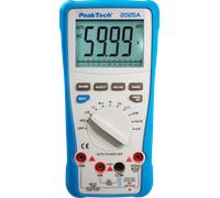PEAKTECH 2025 A - Multimètre numérique, 6 000 points, TRMS, mesure de température