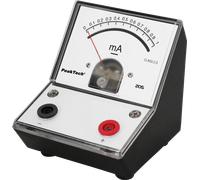 PEAKTECH 205-03 - Ampèremètre, analogique, appareil de bureau, 0 - 1 mA c.c.