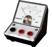 PEAKTECH 205-05 - Voltmètre, analogique, appareil de bureau, 0 - 3 V / 15 V c.c.