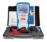 PeakTech 2695 - Testeur d'Isolation Électrique, Voltmètre, Testeur de Continuité, Circuits et Fusibles, Fonctions Min/Max et Data-Hold, TÜV/GS - 125V, 250V, 500V, 1000V