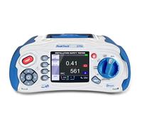 PeakTech 2755 - VDE-0100 Testeur d'Installation Électrique, avec Bluetooth, USB & carte SD, Écran TFT Couleur 3,5", IP 65, Mémoire Interne, App pour iOS & Android - CAT III 600V