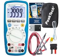 PeakTech 3355 Multimètre Numérique, étanche (IP67), écran LCD, 4000 points, Plage Automatique, Conservation des Données REL, Voltmètre, Testeur de Continuité, Appareil de Mesure - CAT III 1000 V