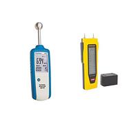 PeakTech 5201 - Humidimètre, Hygromètre pour Bâtiment, Indicateur d'Humidité en Bois, Mur, Plâtre, Gypse - Profondeur de Mesure : 20-40 mm & Stanley 0-77-030 Testeur/Détecteur d'Humidité