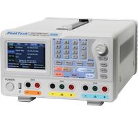 PeakTech P 6181 - Alimentation de laboratoire programmable à 2 canaux 0-30 V / 6 A & 0-6 V / 3 A, écran couleur TFT, USB, LAN, RS-232, CV/CC & programmes horaires