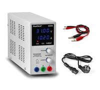 PeakTech 6226 - Alimentation de Laboratoire DC 0-30V / 0-10A, Réglable, Affichage LED bleu à 4 chiffres, Alimentation à Découpage Stabilisée, Protection contre les Surcharges et les Courts-circuits