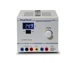PeakTech 6300 Alimentation DC linéaire de laboratoire, symétrique, 0 ... +/- 15 V / 1,5 A ~ max. 30 V DC