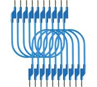 PEAKTECH 7047BL - Cordon d'essai, 0,50 m, bleu, empilable