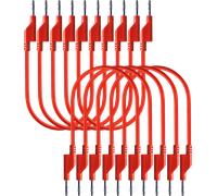 PEAKTECH 7047R - Cordon d'essai, 0,50 m, rouge, empilable