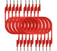 PEAKTECH 7048R - Cordon d'essai, 0,75 m, rouge, empilable
