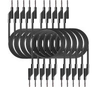 PEAKTECH 7048SW - Cordon d'essai, 0,75 m, noir, empilable