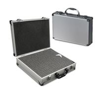PeakTech P 7255 Mallette de mesure en aluminium (295×195×70 mm) - Protection robuste pour multimètres & électronique, avec mousse de cube & cadre verrouillable