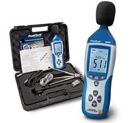 PeakTech 8005 - Sonomètre de Classe 2 avec Mémoire 32000 counts, Calibré, Mesure du Niveau Sonore, Interface USB, Mesure de dB, Fonction Min/Max, Sorties AC/DC, Écran LCD, 30 dB - 130 dB