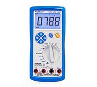 PeakTech Multimètre numérique True RMS 6000 comptes avec USB, testeur de continuité et pince de voiture - CAT III 600V, 1 pièce, P 4390, bleu blanc