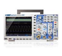 PeakTech P 1355 Oszilloscope de mémoire 2 canaux 60 MHz 1 GS/s et 12 bits A/D - avec USB, interface LAN & écran tactile TFT couleur 8 pouces, profondeur de mémoire 40 millions de points