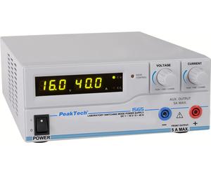 PeakTech P 1565 - Alimentation à découpage CC ~ 1 - 16 V / 0 - 40 A ~ programmable via une interface USB