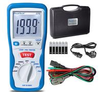 PeakTech P 2715 - Testeur Numérique de Circuit PSC avec Afficheur LCD, Testeur d'Impédance, Mesure du Courant de Court-Circuit Estimé, Disjoncteur, Boîtier Isolé - CAT III 600 V