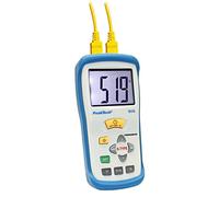 PeakTech P 5115 2 canaux Thermomètre numérique avec grand écran professionnelle pour 50 + 1300 °C avec affichage 3 1/2 chiffres de type K Sonde/éléments thermique pour gradc/gradf