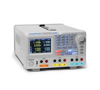 PeakTech P 6181 Alimentation de laboratoire 2 canaux 0-30 V 0-6 A Alimentation laboratoire avec écran couleur TFT Résolution 1 mA et 1 mV Enregistreur de données, Seriel, Programmes 15 W, 240 V