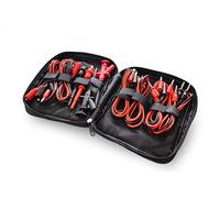 PeakTech P 8201 - Set de 19 câbles de mesure pour alimentation de laboratoire et multimètre - Avec pointes de mesure, câbles à fiches bananes, pinces crocodiles