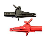 PeakTech Pinces crocodile isolées 4 mm -CAT III, 1 pièce, P 7015