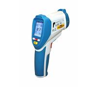 PeakTech Thermomètre IR Enregistreur de données jusqu'à 2200 °C, Thermo-hygromètre infrarouge avec double laser