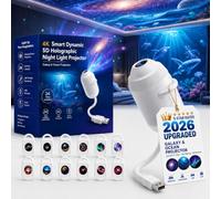 Pealeaf Projecteur Veilleuse Holographique 5D, Lampe Galaxie Étoiles Avec 24 Films, Plafond Océan USB Pour Chambre Enfant Gaming (12PCS)