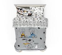 Peanuts Parure de lit d'halloween pour lit Double - Couette réversible Super Douce et Confortable 5 pièces avec Snoopy & Charlie Brown (Produit sous Licence Officielle) Franco