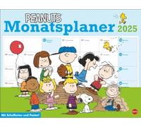 Peanuts Planificateur mensuel 2025 : planificateur mural pratique avec les célèbres bandes dessinées Peanuts Calendrier mural à inscrire avec des histoires d'images amusantes (Peanuts Calendrier Heye)
