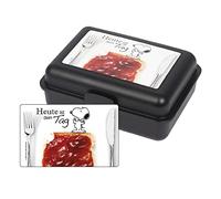 Peanuts Snoopy Boîte à Déjeuner Sandwich Bento Lunch Box avec Séparateurs noir