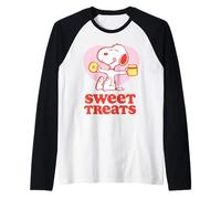 Peanuts Snoopy Sweet Treats Lazy Summer Holiday Classic Fun Manche Raglan