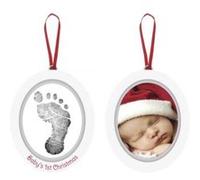 Pearhead Souvenir empreinte bÃ©bÃ© Bois Oval-Blanc Blanc G
