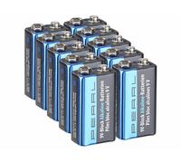 Pearl 10 piles alcalines 9V 6LR61 (PP3) type Bloc