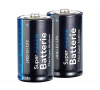 Pearl 2 piles super alcalines type D (LR20) 1,5 V