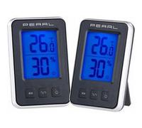 Pearl : 2 thermomètres et hygromètres numériques avec écran LCD G