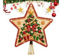 Pearl Art Kit de décoration de sapin de Noël en forme d'étoile faite à la | Combine une tradition festive de vacances avec une expérience d'artisanat relaxante, vous permettant de créer un éclat
