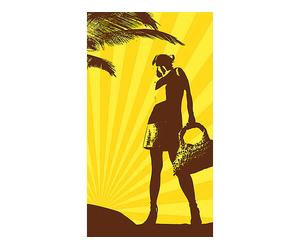 Pearl Beach Maxi drap de bain - 180 x 100 cm