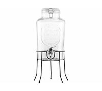 Pearl Distributeur de boissons rétro en verre 6,5 L avec support RGS-800