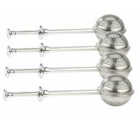 Pearl Lot de 4 filtres à thé en acier inoxydable, Ø 5 cm, compatible lave-vaisselle