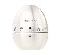 Pearl Minuteur de cuisine 60 minutes en acier inoxydable