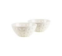 Pearl/White/Pearl LOT 2 BOLS ⌀12CM "LE MURRINE"