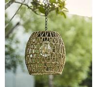 pearlstar Lampes solaires à suspendre en rotin pour l'extérieur avec chaîne, lampions d'extérieur résistants aux intempéries, décoration bohème pour jardin, balcon, terrasse, cour et table