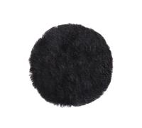Peau de mouton Ø 150 mm noire MIRKA