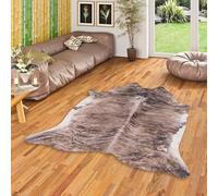 Peau de Vache - Tapis en Fibres synthétiques - Marron Beige - 3 Tailles