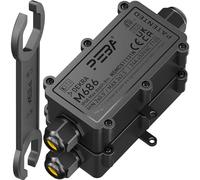 PEBA Boîte de dérivation étanche IP68 - Etanche Boîte de Jonction - Boîtier de raccordement électrique 2 voies pour câble de 4 à 11mm - Connecteurs de Câbles Étanches,Parfait pour câble extérieur