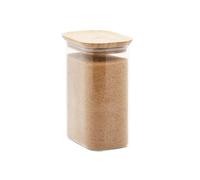 Bocal de rangement PKV-068 1,2 l, verre / bambou, Pebbly
