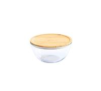 Boîte de conservation pour aliments PKV-011 770 ml, verre / bambou, Pebbly