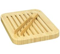 Pebbly Planche à pain clayette amovible en bois 20 x 26 cm