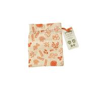 Pebbly NBA154 Sac a Vrac Alimentaire reutilisable, Coton Bio, Orange, 15x20cm