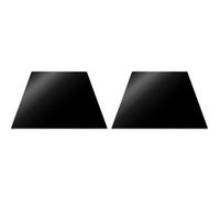 PEBBLY Pack de 2 Planches de Protection 1/2 Format - Noir